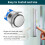 HOTUT 4 Pieces 19 mm Momentary Push Button Switch, Waterproof Push Button Switch, Push Button Switch, Round Push Button Switch, Momentary Mini Push B 6