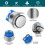 HOTUT 4 Pieces 19 mm Momentary Push Button Switch, Waterproof Push Button Switch, Push Button Switch, Round Push Button Switch, Momentary Mini Push B 3