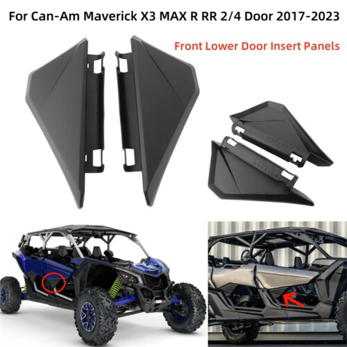 UTV Accessories Front Lower Doors Panel Inserts for  Maverick X3 MAX R RR 2/4Door 2017-2023 Half Door Insert Kit 2