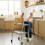 Home Helper Trolley on Wheels – Height Adjustable Mobility Trolley with Two Remo 4