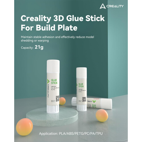 Creality Glue Sticks 2 Pack, 3D Printer Glue Stick for Hot Bed Reducing Warping, 3D Printer Bed Adhesive PVP Solid Maintained Constant Adhesion for P 1