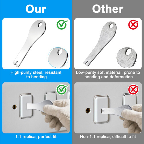Emergency Light Test Key Set, Premium Stainless Steel Construction 1