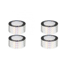 4Rouleaux Spiral Répulsif D'oiseaux Argenté En Pet Pour Jardin