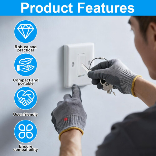 Emergency Light Test Key Set, Premium Stainless Steel Construction 2