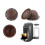 150ml Reusable Coffee Capsule Set, Refillable Filter Shells with Silicone Lids, Spoon and Brush for 2