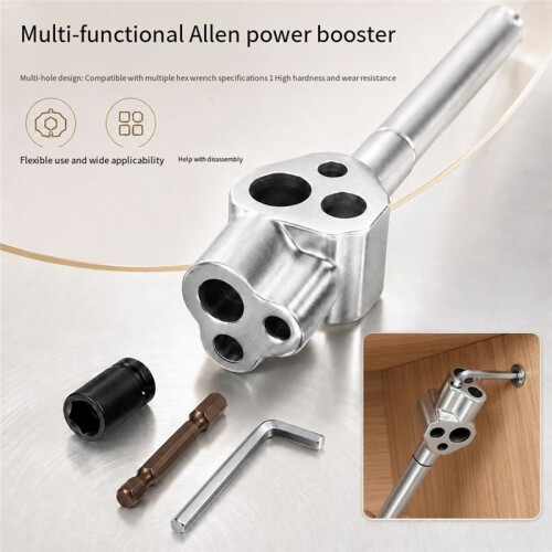 Multi Functional Hex Wrench, Booster Screwdriver,Screwdriver ,Auto Repair Square Socket Wrench, Handle Extension Rod 1