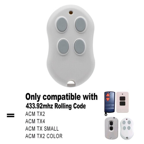 2Pcs TX4 Garage Remote Control 433.92MHz Rolling Code Gate Door Opener for TX2 TX SMALL TX2 COLOR Remote Replacer 1