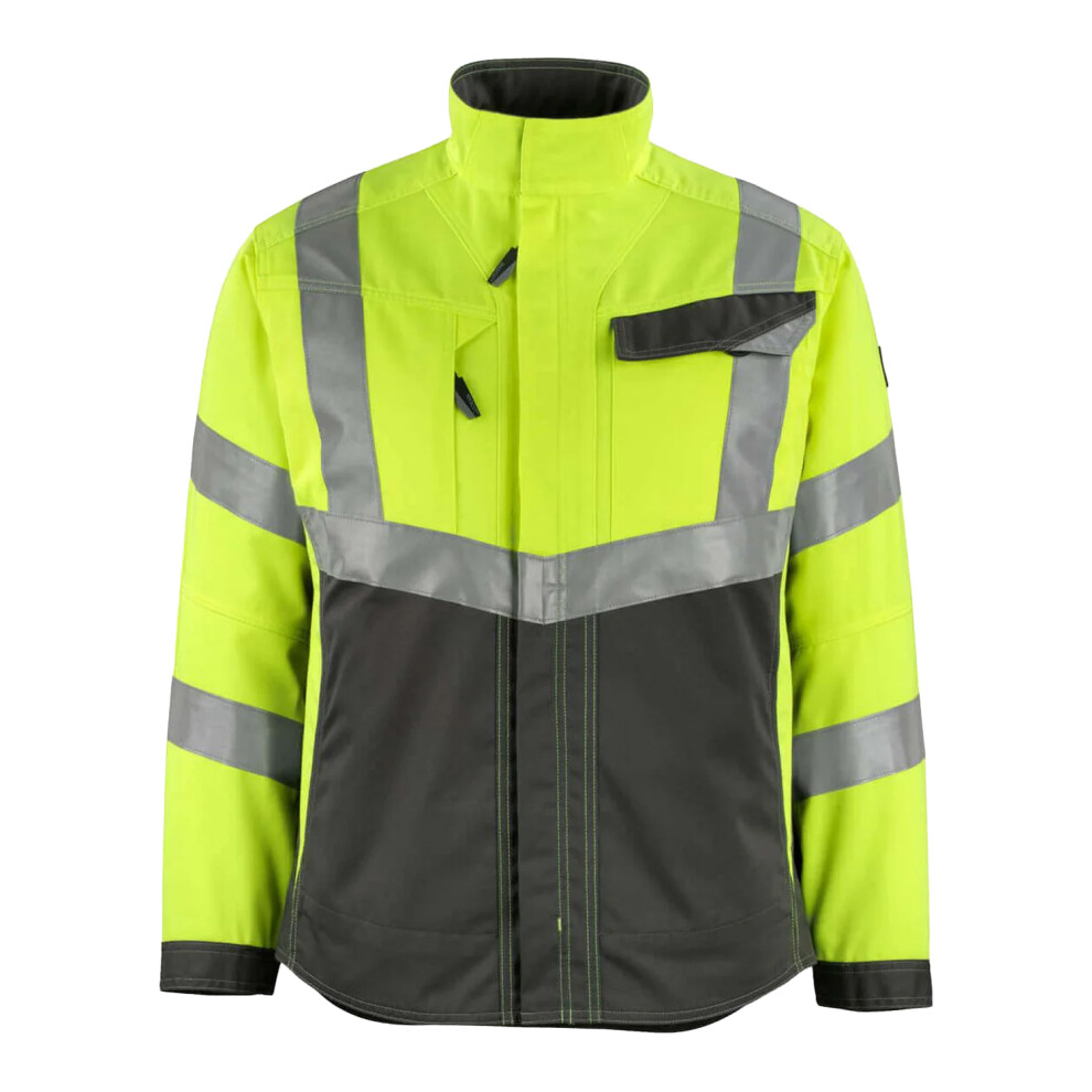 (Xl, Hi Vis /Dark Anthracite) Mascot Mens Safe Supreme Oxford Hi-Vis Jacket Yellow 5063852888832