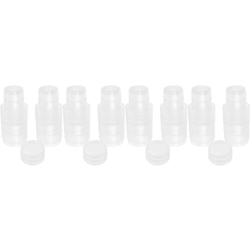 8Ensembles Couvercles Pour Pots En Plastique Transparent 2