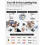 Phomemo Thermal Label Printer 4x6 with Touchable Screen, Bluetooth Shipping Label Printer for Small Business, PM64D Label Maker Compatible with Amazo 6