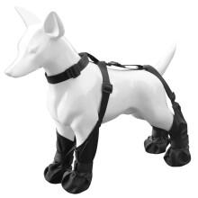 Antislip, Waterdichte Hondenschoenen met Bretels, Verstelbare Winterlaarzen voor Honden, Sneeuw, Regen, Wandelen, Pootbeschermers L