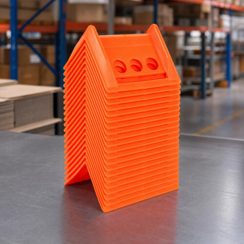 ZENFUN 20 Pack Corner Edge Protectors, Plastic Orange Cargo Edge 2