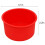 Moldes de Silicone para Bolo 4 Polegadas Assadeira Redonda Antiaderente Molde de Silicone para Assar Assadeira Reutilizável Vermelho, Conjunto de 7