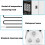 XIEHUZA Digital Thermostat Plug Socket, LCD Screen Temperature Controller with Water Proof Sensor Probe, Heating Cooling Temperature Switch Outlet fo 4