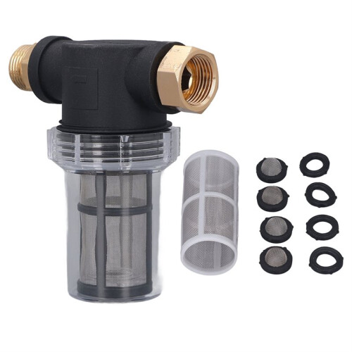 Whole House Sediment Water Filter Reusable Avoiding Blocking Pre Filtration System Protective Garden Hose Filter