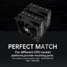 Thermalright Peerless Assassin 120 SE CPU Cooler, TL-C12C 120mm Fans, 1550RPM, 6 Heat Pipes, for AMD AM4/AM5 & Intel LGA 1700/1851