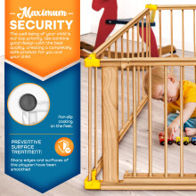 KIDUKU Baby Child Playpen XXL Foldable Incl. Door, Consisting of 8 Panel, Individually Malleable Play Pen