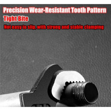 Multifunctional Self-Locking Pipe Wrench , Industrial Grade Adjustable Universal Pipe Wrench, Power Grip Pipe Wrench