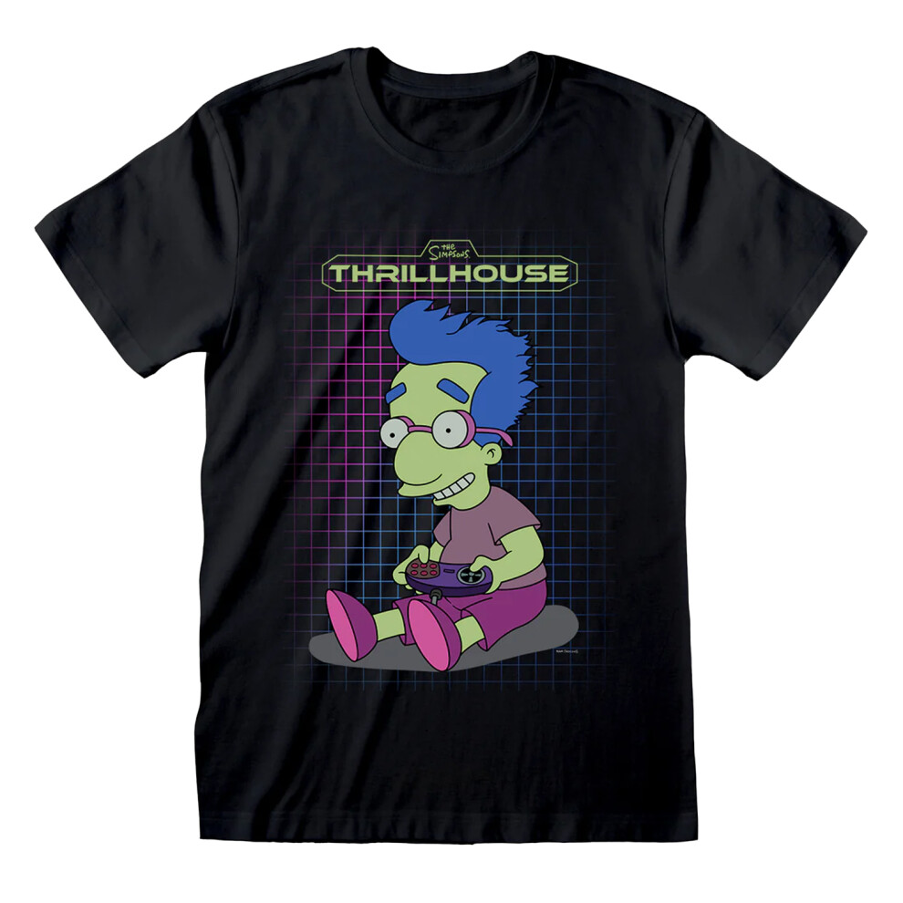 The Simpsons (S, Black) Unisex Adult Thrillhouse T-Shirt