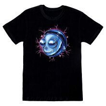 (XL, Black) Rick And Morty Unisex Adult Chrome Effect T-Shirt