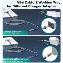 For Starlink 2 in 1 Power Cable 2 in 1 for Starlink Ethernet Cable /USB C to + RJ45 Ethernet Cable