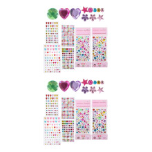 12Feuilles Stickers Auto-Adhésives Couleurs Variées