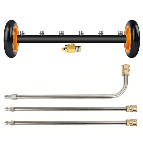 Lavadora de Alta Pressão de 22 Polegadas com Conector Rápido de 1/4" para Lavagem de Chassis e Pisos de Carros, 4000 PSI.