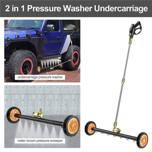 Lavadora de Alta Pressão de 22 Polegadas com Conector Rápido de 1/4" para Lavagem de Chassis e Pisos de Carros, 4000 PSI. 2