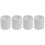 4Rouleaux Moulures PVC Blanches Souples Auto-Adhésives Pour 1