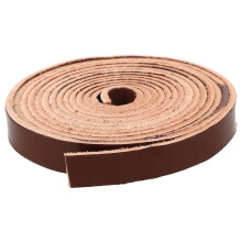 6M Lacet Cuir Plat Durable Marron Pour Accessoires DIY