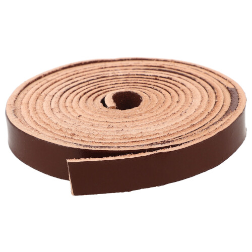 6M Lacet Cuir Plat Durable Marron Pour Accessoires DIY