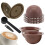 150ml Reusable Coffee Capsule Set, Refillable Filter Shells with Silicone Lids, Spoon and Brush for 3