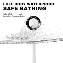 Electric Body Shower Cleaning Brush - 5 Heads, Waterproof, Long Handle - Personal Back Scrubber