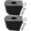 2Pcs Roller Skate Brake Blocks Black Rubber Toe Stops Replacement Pads 1