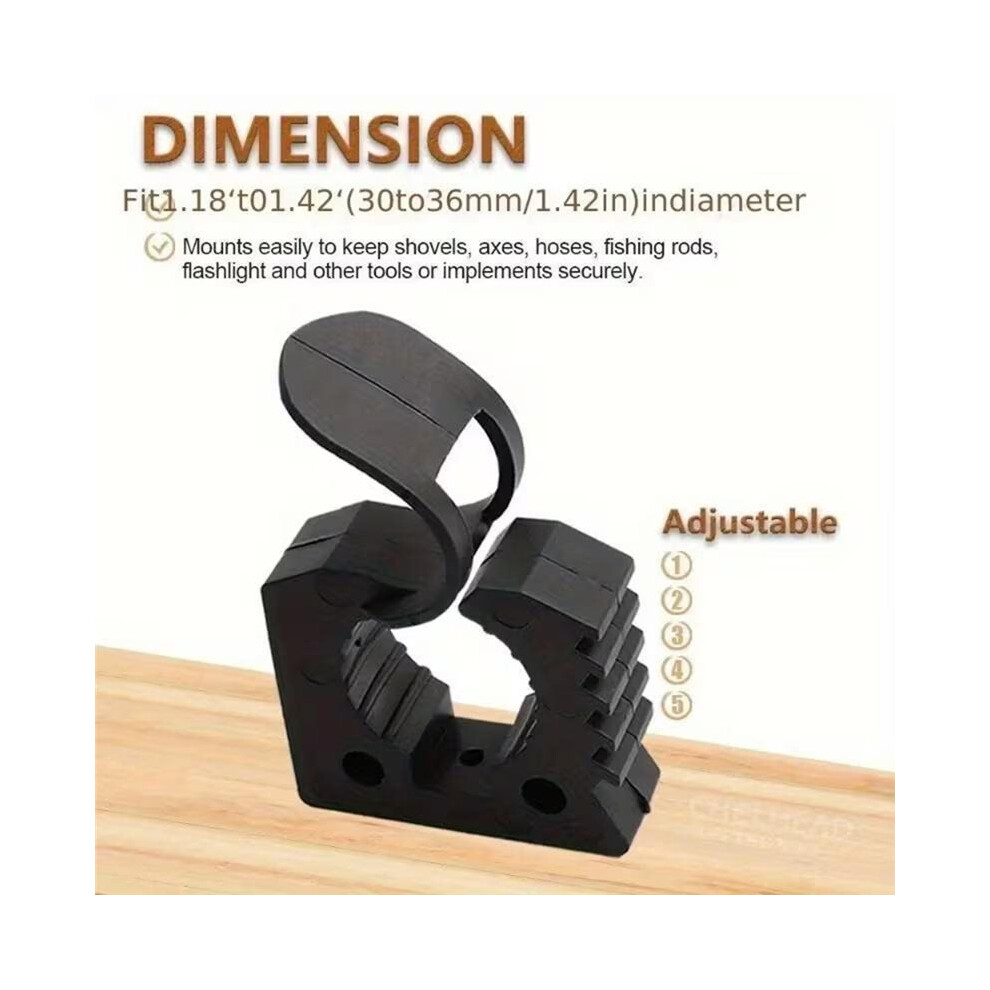 6Pcs Fist Clamp For Mounting Tools Equipment Rubber Clamp Ideal For Offroad Vehicles, Truck Part Accessories 4712306446852