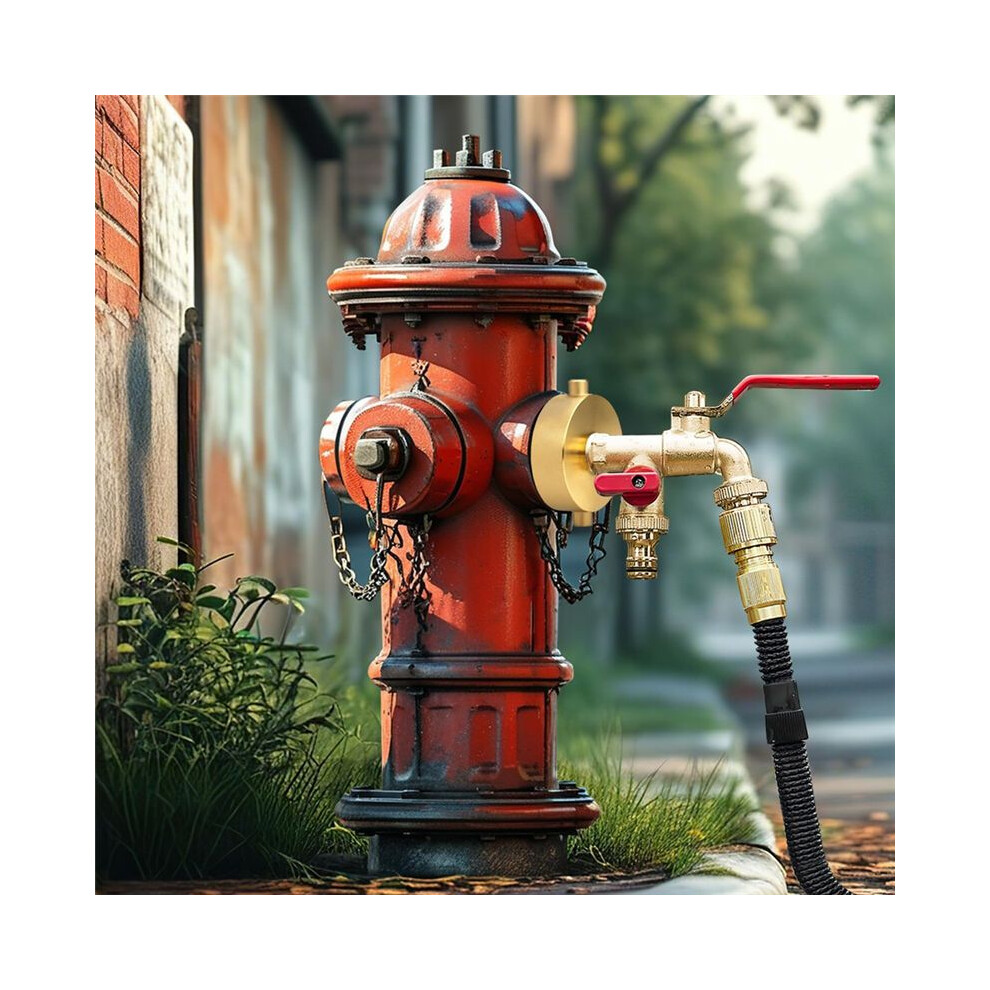 2-1/2In NST(NH)Female X3/4In GHT Male Fire Hydrant Adapter FireHose ...