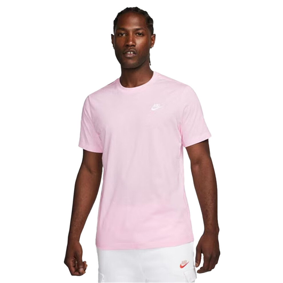 Nike (Xs, Foam) Mens Club T-Shirt Pink