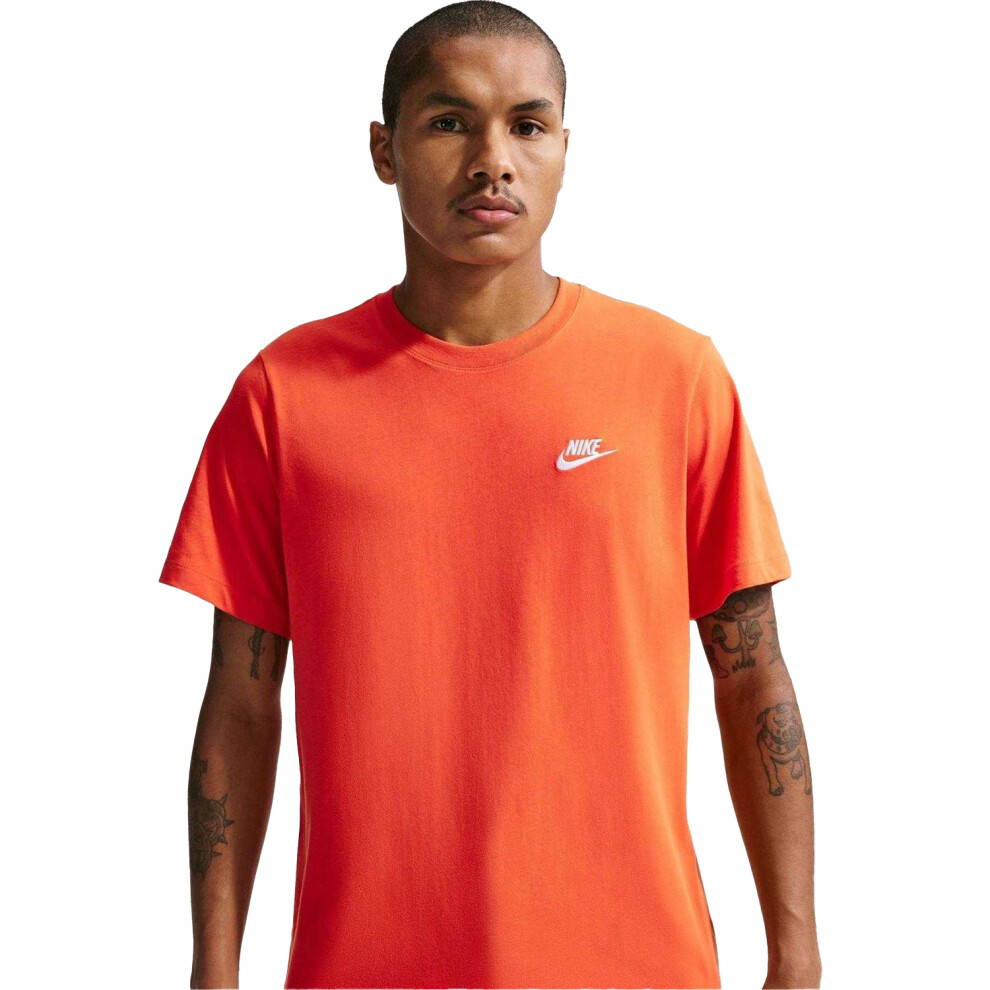 Nike (S, ) Mens Club T-Shirt Orange