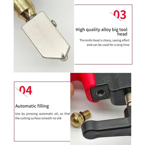 Multifunction Glass Cutter and Tile Divider Set Manual Ceramic Tile Opener DIY Glass Cutting Tool 1