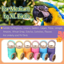 30 Pcs  Toys Bagels Bird Toys, Cardboard for Bird Toy Bagels Chewing Shredding Foraging Food for Medium Large
