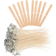 Mechas de cera para la fabricación de velas caseras: accesorios para velas para principiantes y expertos.