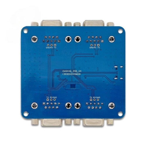 Carte D'Évaluation de la Puce Série CH344Q avec Interface Série USB Vers RS232 à 4 Canaux 1