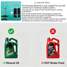 NFOX Aluminium Oil Change Tool 14-Piece Set for Bicycle Electric Scooter Hydraulic Brake Oil Disc Oil Brake Exhaust
