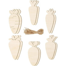 12 stuks DIY houten worteluitstekers, blanco houten schijven