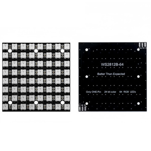WS2812B Matrice LED 8x8 64 Bits RGB 5050 1