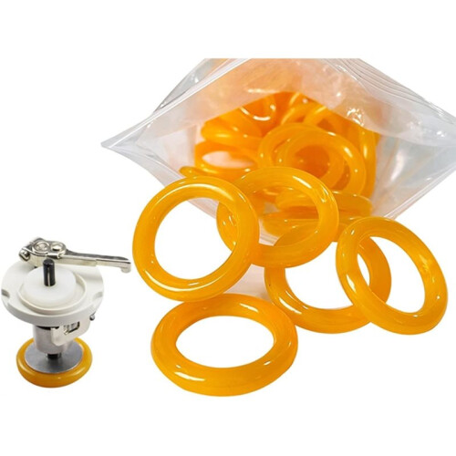 10Pcs Bobbin Winder Rubber Ring,Friction Wheel Tire Ring Replacement Accessories for Vintage Sewing Machine 1