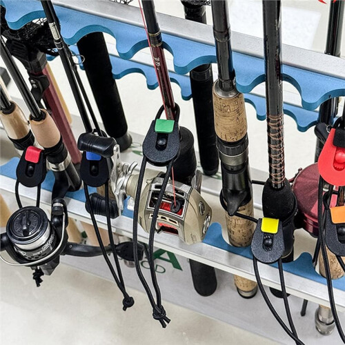 Fishing Rods Belt Stretchy Wrap Pole Straps Elastic Cable Ties for Fly Rods Secure Tackle Storage 1