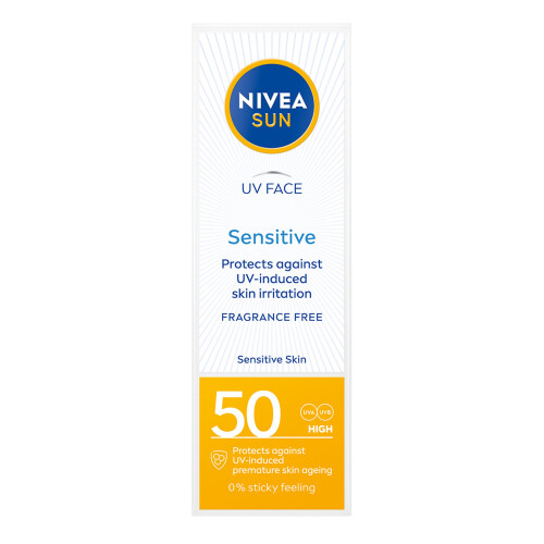 NIVEA SUN Sensitive Ansiktskräm SPF 50 50 ml 1