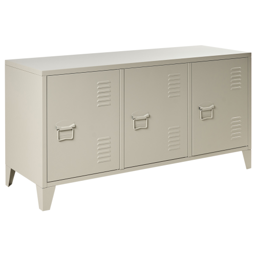 Beliani Storage Unit CARDIFF Metal Light Beige