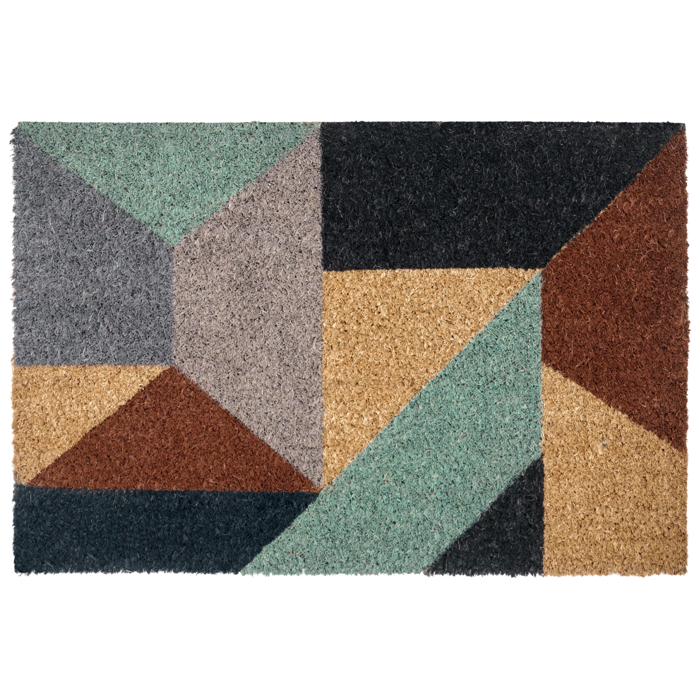 Beliani Doormat Kipmik Multicolour 40 X 60 Cm Coir
